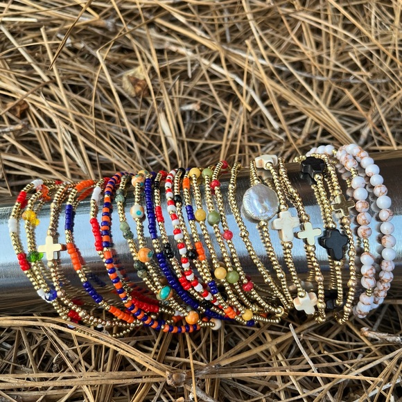 14k gold filled beaded bracelets - Picture 12 of 14